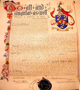 Baker Coat of Arms Ireland