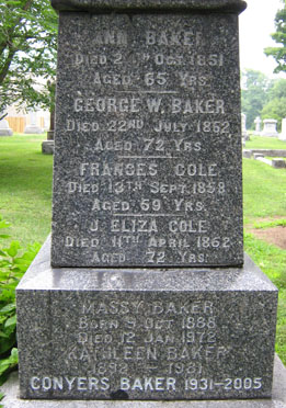 Baker Family Monument