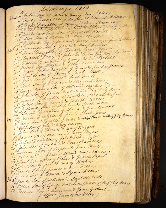 Baptism Record For Walter Patterson